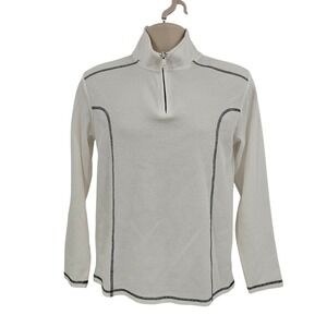 Fried Denim Performance Thermal‎ Top Men M White Waffle Outdoors Base Layer Warm